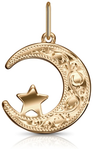 Подвеска Veronika jewelry factory П100-2683 вес 0.69 г золото, без вставок