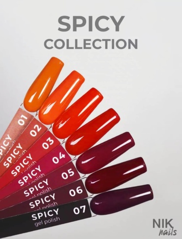 NIK nails гель-лак Spicy 07 07 глянцевое 8 мл