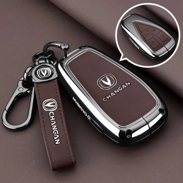 Чехол 30295616_на ключ Changan Uni-V, Uni-K, Uni-T коричневый