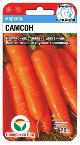 Сибирский сад морковь Самсон