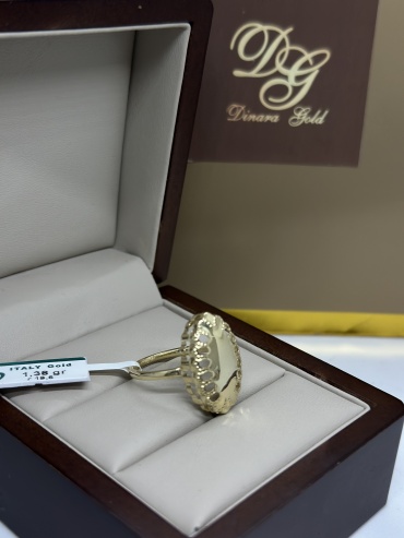 Кольцо Dinara Gold NR 3195 размер 18.5 вес 1.4 г золото, без вставок