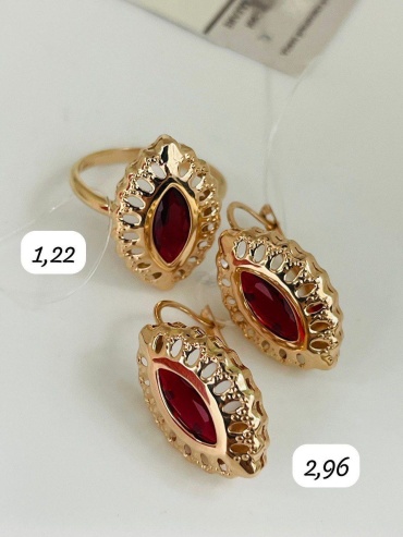 DARI GOLD 7656889 вес 4.18 г золото, рубин