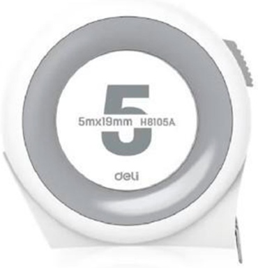 DELI рулетка бытовая, строительная H8105A, 5 м х 19 мм