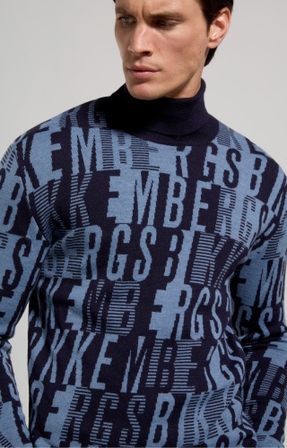 Пуловер Bikkembergs синий