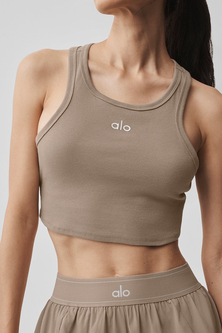 Топ Alo yoga бежевый