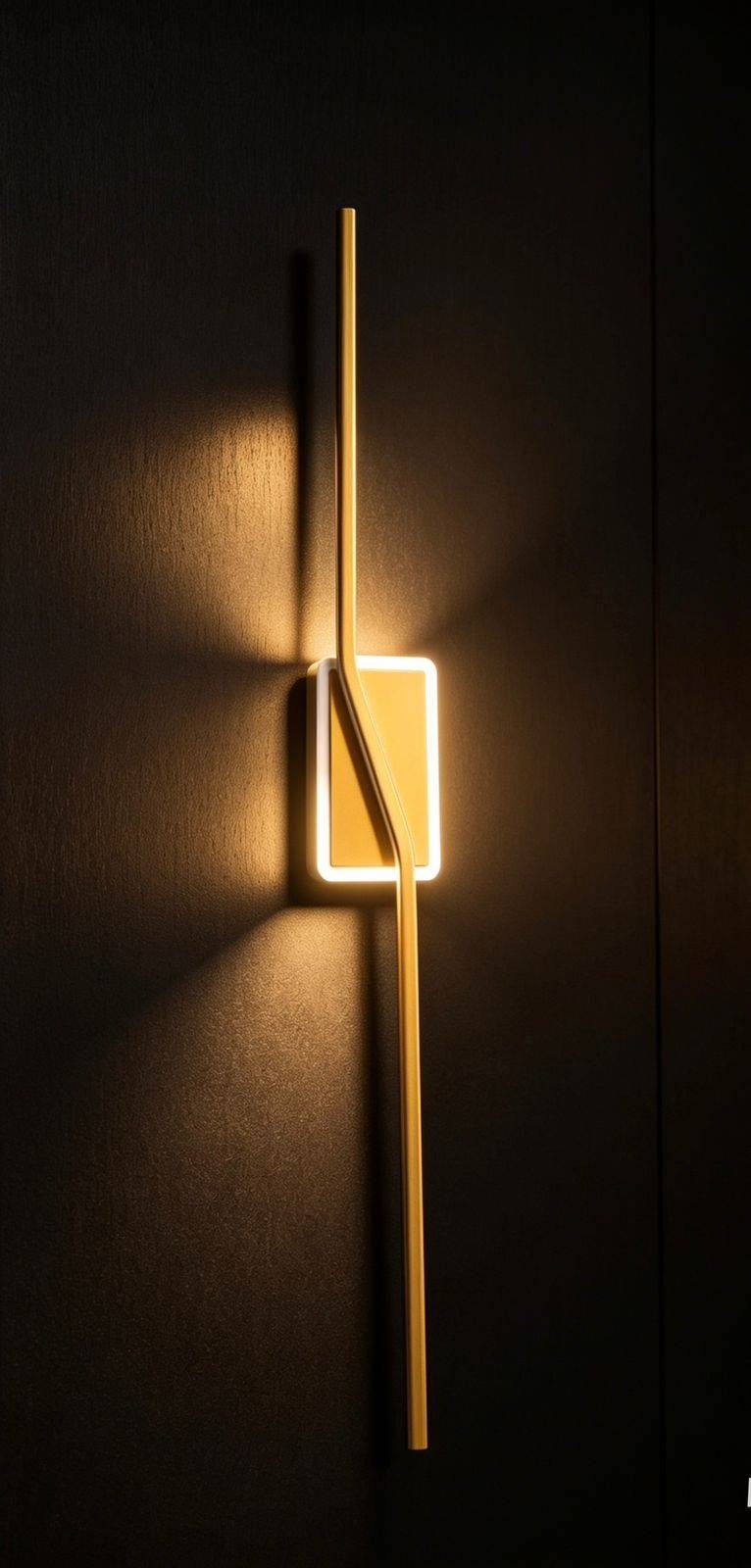 Бра настенный LED, золотистый
