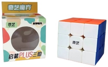 Кубик рубика QiYi Toys Кубик Рубика 49214 QiYi MoFangGe QiMeng Plus 9 см 3x3 без магнитов мультиколор пластик