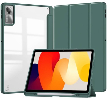 Чехол Mircase для Xiaomi Pad 7 Pro, Pad 7 11.2 дюйм прозрачный, зеленый