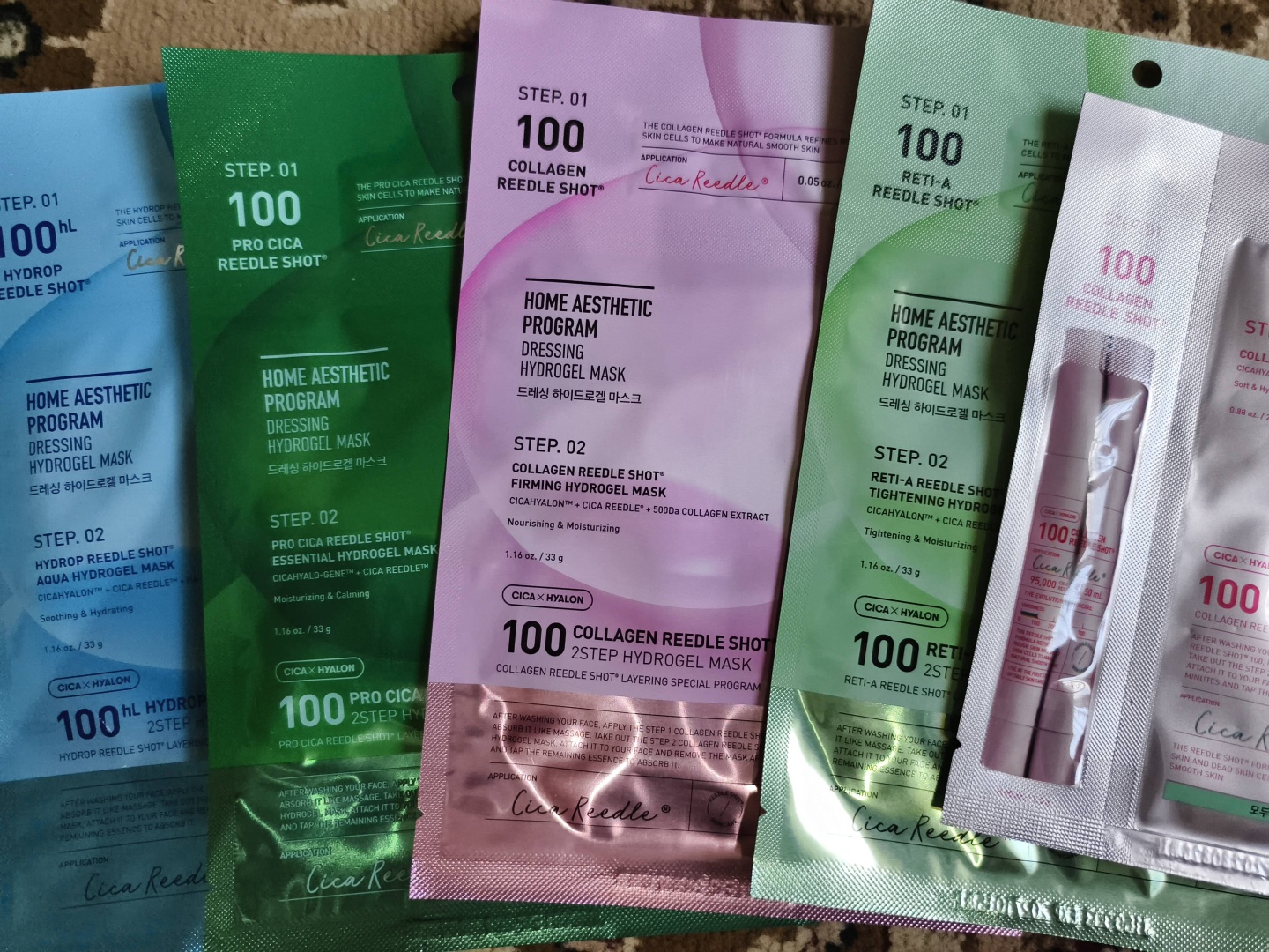 Маска для лица VT Cosmetics тканевая, гидрогелевая Reedle shot 5 шт