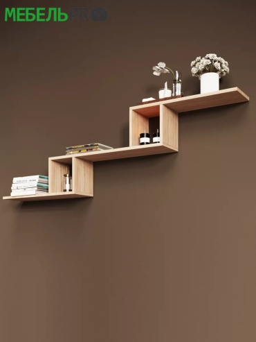 Полка MebelPRO, 160х20x45 см, коричневый