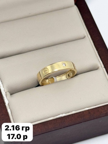 DARI GOLD 76655 размер 17 вес 2.16 г золото, фианит