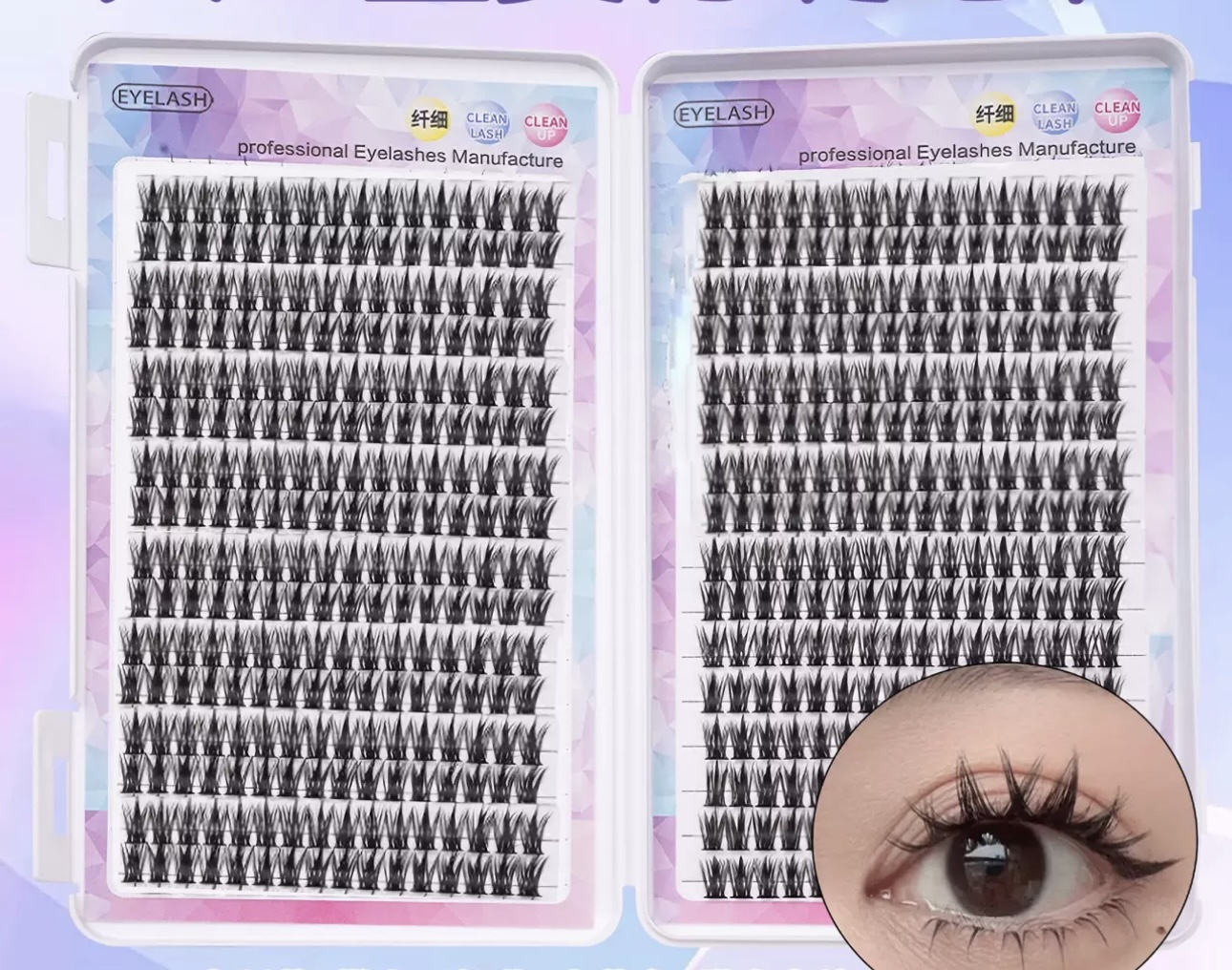Eyelash пучковые C, C+ 0.30 мм черный 11 мм, 12 мм