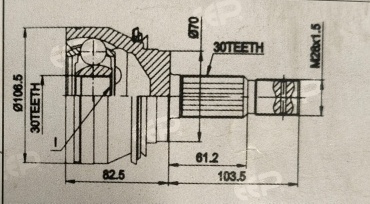 Rameder шрус наружный T0-056