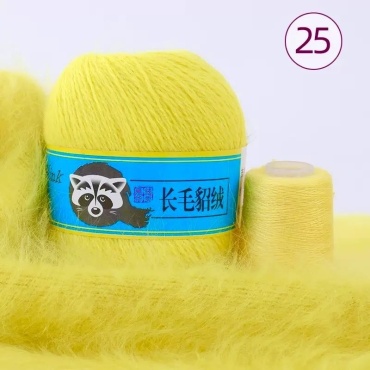 Моток Long Mink Wool 02154 желтый 350 м 50 г