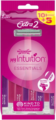 Wilkinson Sword MyIntuition Essentials Extra2 10+5 шт бритвенный станок 15 шт