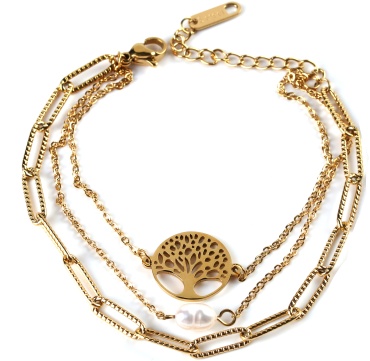 Lady accessories длина 18 см нержавеющая сталь, искусственный жемчуг