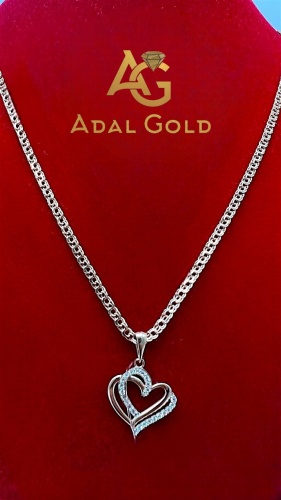 Колье ADAL GOLD ADG_GLD737-00321 длина 55 см вес 3.65 г золото, фианит