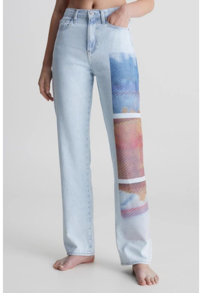Джинсы прямые Calvin Klein Jeans голубой