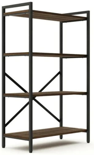Стеллаж напольный М44, 69x34x111 см, черный