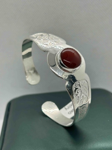 Moonako Jewelry Покрытие серебром длина 19 см, вес 15 г серебро, сплав покрытый серебром 925, плетение обод