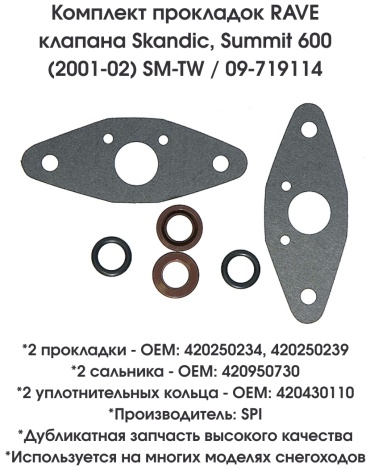 SPI комплект прокладок 09-719114