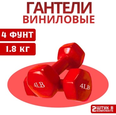 Набор гантелей REEDAGE неразборная 3.6 кг