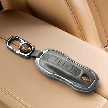 PORSCHE чехол на ключ серебристый