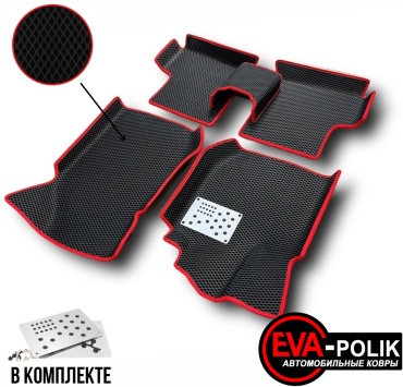EVA-POLIK PODEPSKYZUL369 Nissan Terrano 2016-2026 красный, черный