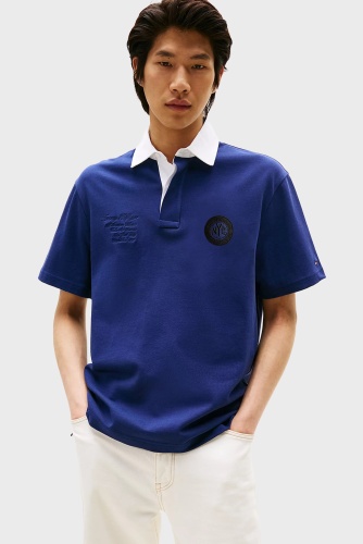 Поло Tommy Hilfiger синий