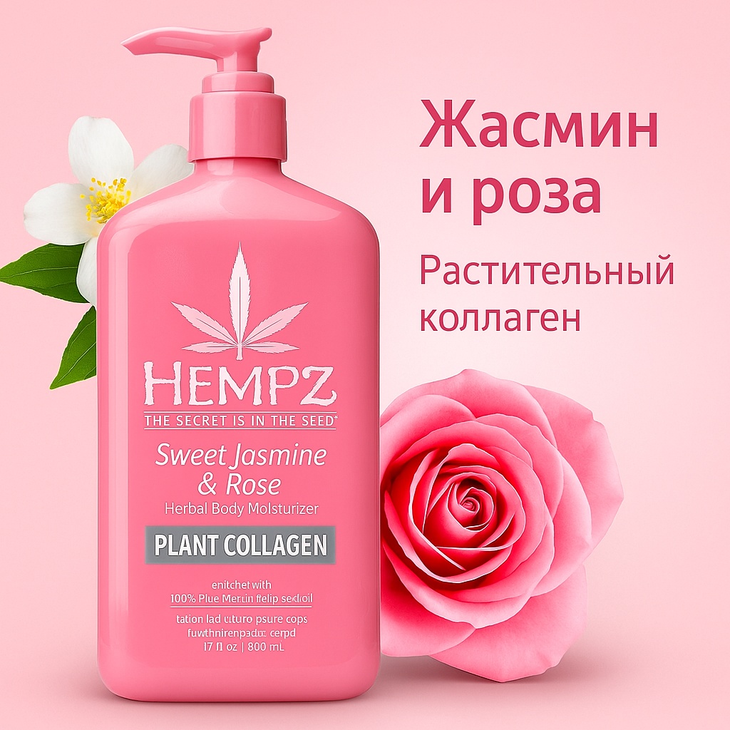 Hempz Sweet Jasmine & Rose молочко для тела 500 мл