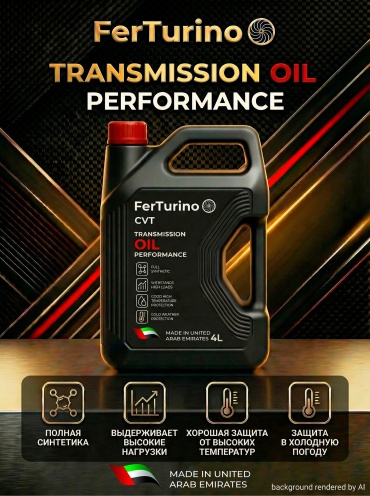 Масло трансмиссионное FerTurino CVT 4L