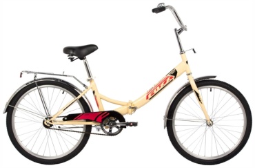 Велосипед Foxx Велосипед FOXX 24" складной 2023 16 дюймов бежевый
