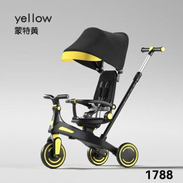 Трёхколёсный велосипед Tiny Tots JR-1788 желтый