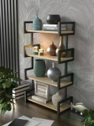 Полка 296153362, 50х22.5x87 см, черный