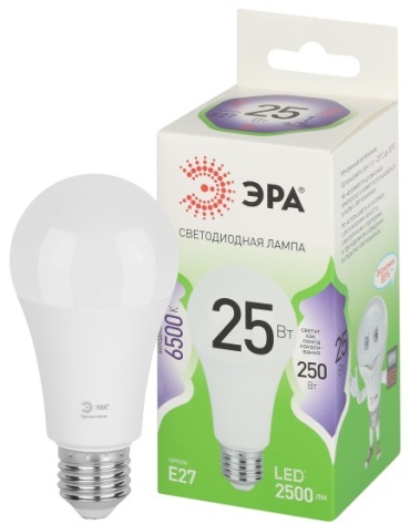 ЭРА 25W E27, светодиодная, холодный белый