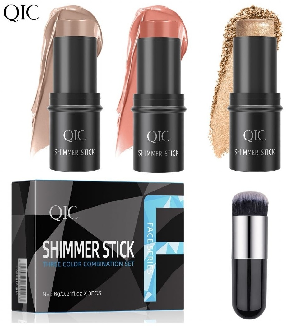 Qic SHIMMER STICK румяна, скульптор, крем-хайлайтер Stick A