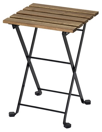 Табурет IKEA TÄRNÖ, 42x30x29 см, черный 1 шт.