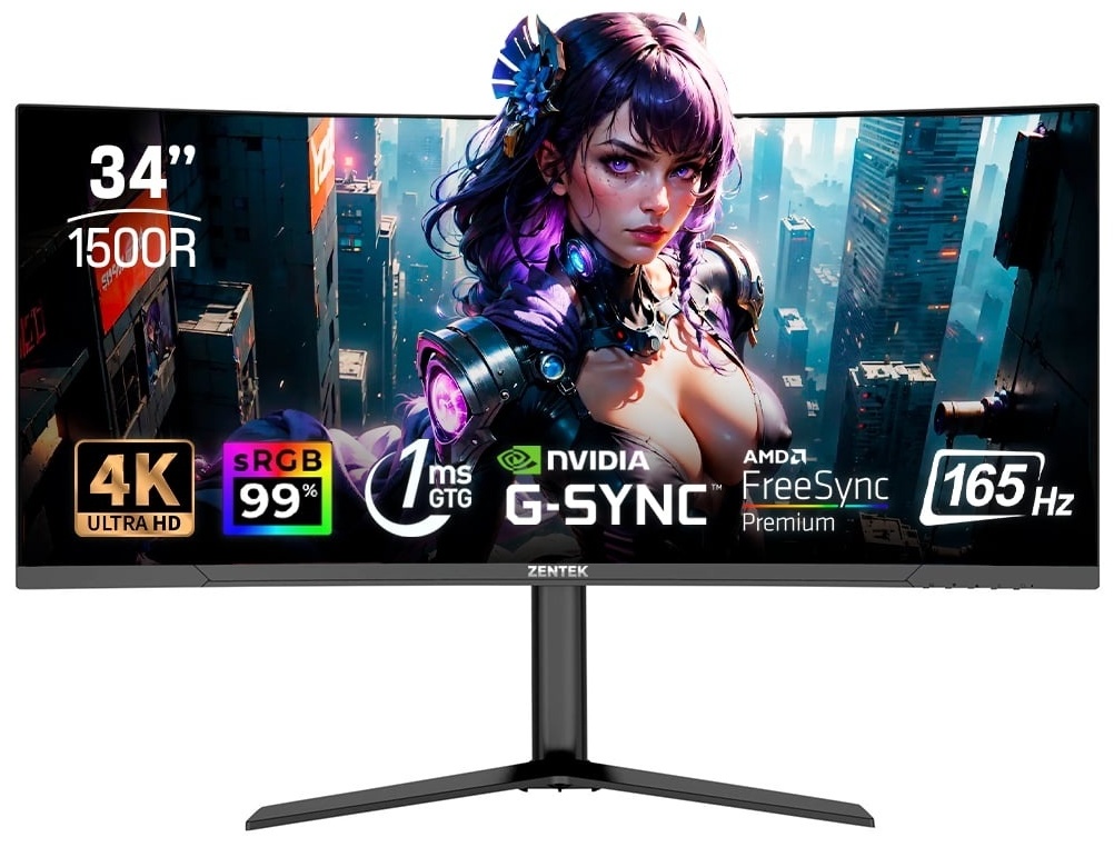 Монитор 34" Zentek WCH3401 черный