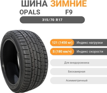 Opals Silversnow F9 315/70 R17 121 S без шипов