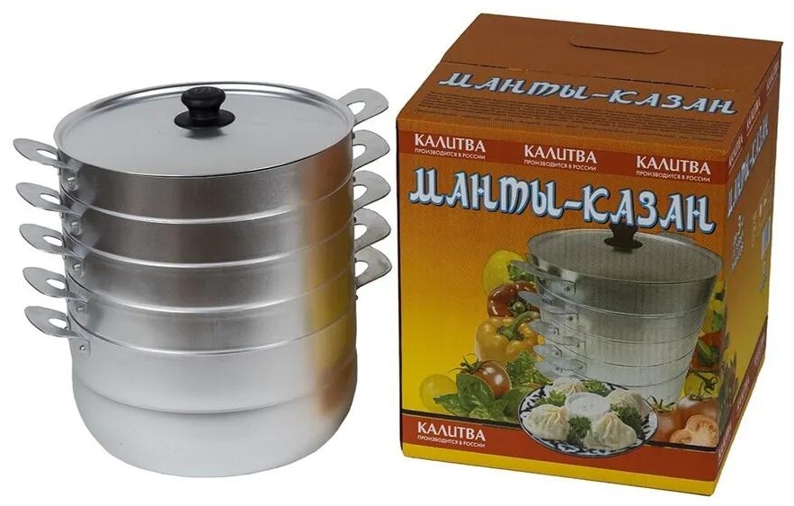 Мантоварка 5 л, нержавеющая сталь, количество ярусов: 3