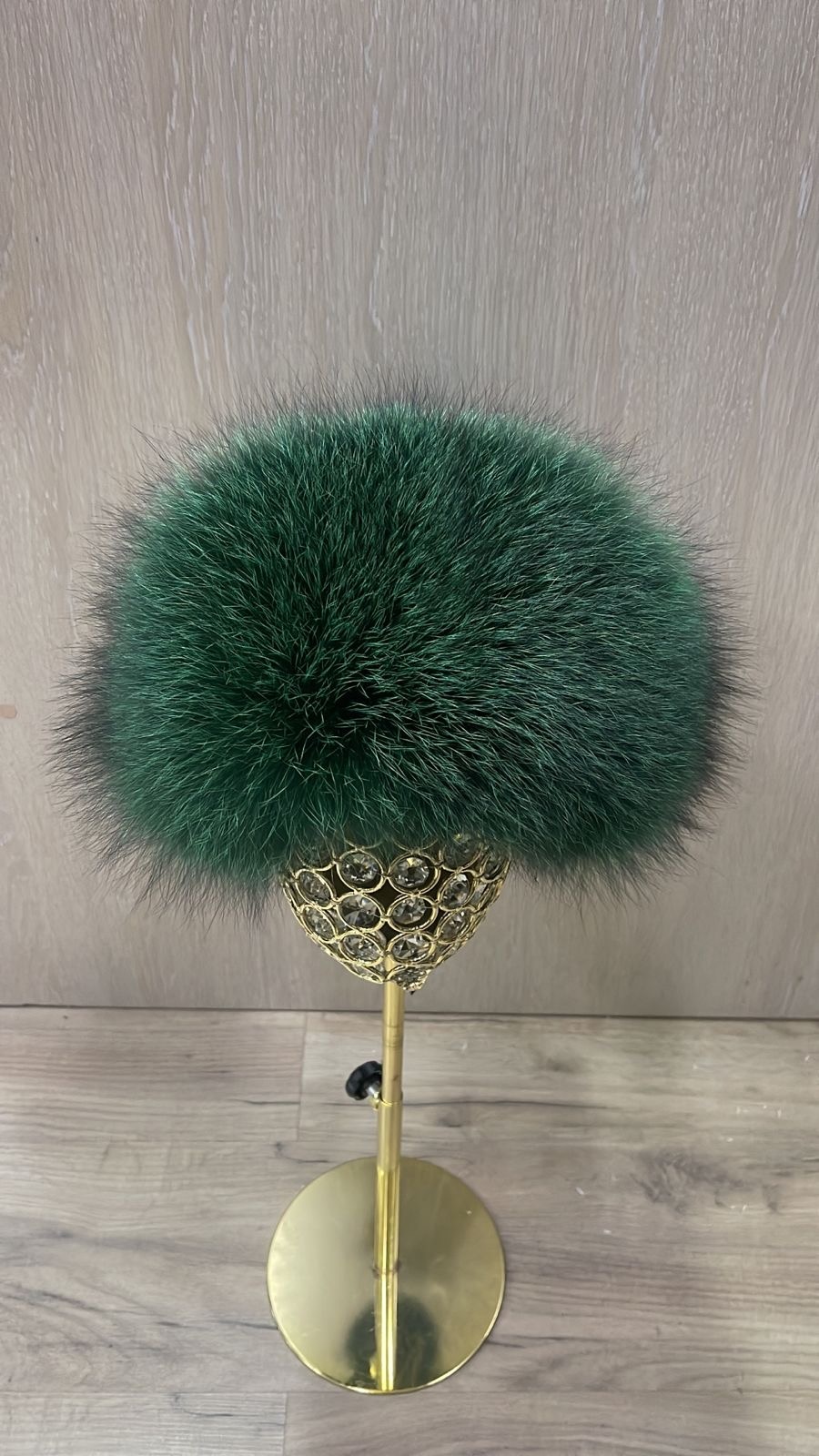 Шапка SemiFur размер 56, 57, 58, 59, зеленый