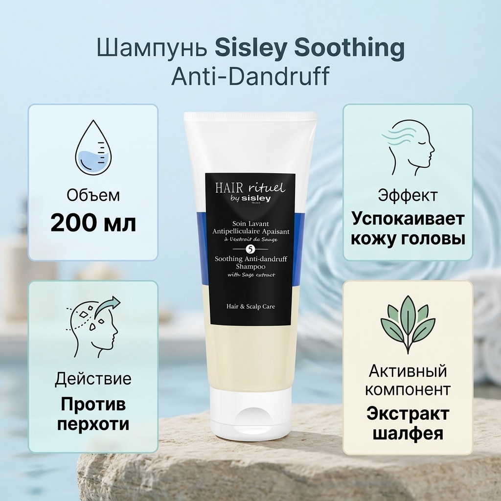 Sisley Soothing Anti-Dandruff шампунь 200 мл