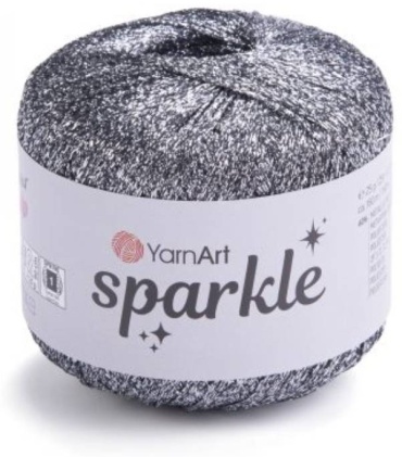 Бобина YarnArt sparkle 1303 серый металлик 1303 160 м 25 г