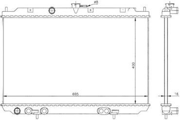 Stellox радиатор основной 1026721SX