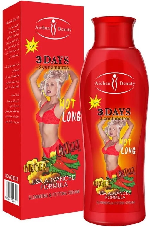 Aichun Beauty Крем для похудения 3 Days с перцем и имбирем 200 мл крем 200 г