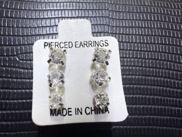 Серьги Lady Collection бижутерный сплав, стекло