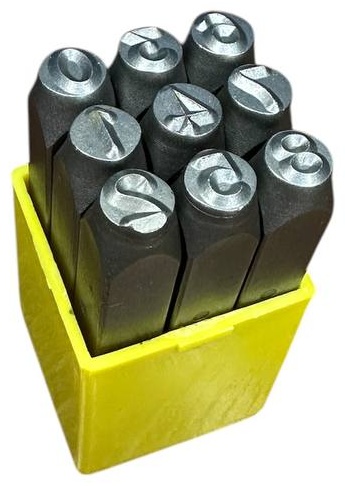 Bunker цифровые шрифты 5 мм, 9 шт