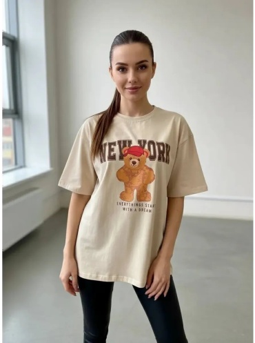 Футболка Crazy Mary Print бежевый