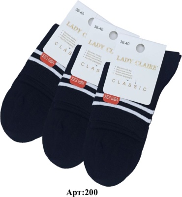 Носки LADY CLAIRE 6 пар черный 36-40