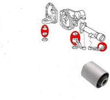 PERFECT сайлентблок редуктора 41651-60030 САЛЕНТ БЛОК ДИФФЕРЕНЦИАЛА TOYOTA LAND CRUISER 100. LX-470 98-07